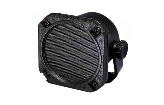 Black audio speaker for sailplanes and aircraft