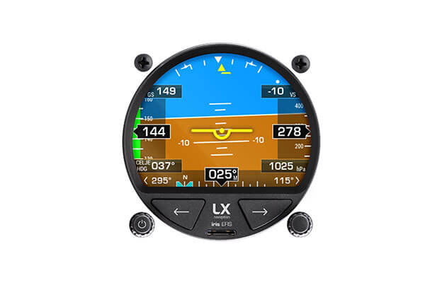 80 mm PFD instrument iris EFIS for ultralight aircraft with AHRS display