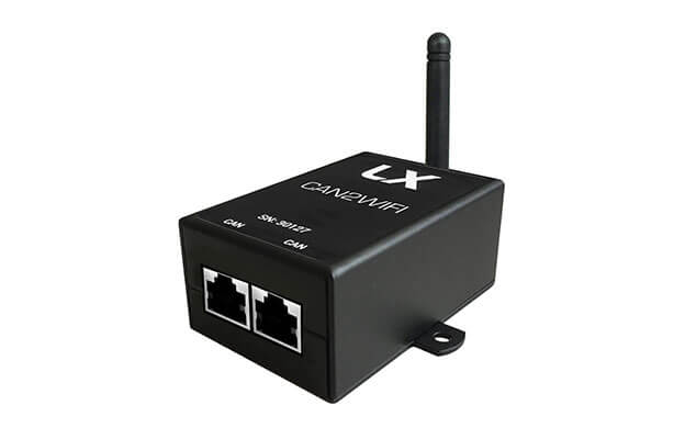 Small WiFi box with 2 RJ45 connectors for connection iris series to web configurator