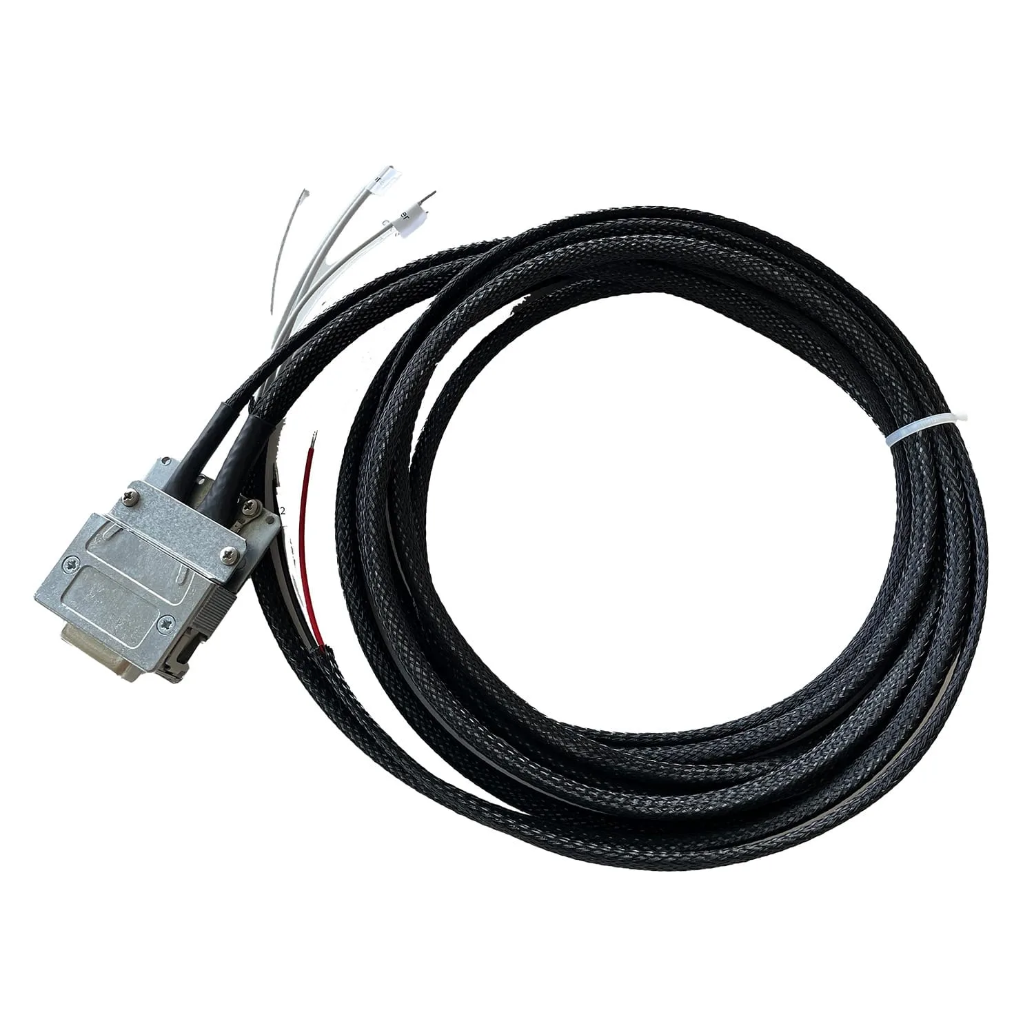 AIR COM two-seater wiring harness for Arcus, Duo and Nimbus: coiled braided loom with a D-Sub connector