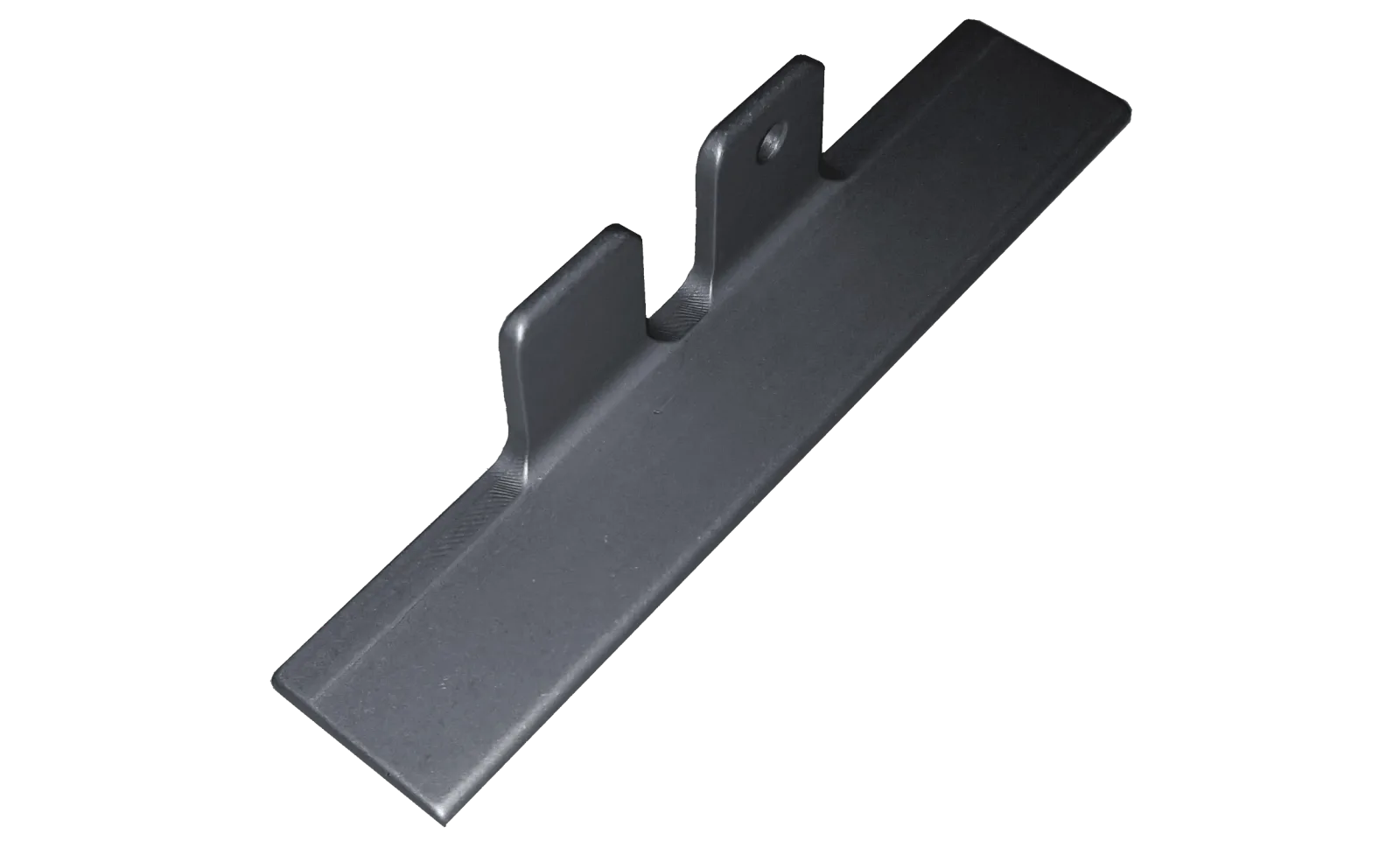 BOM standard bracket, a folded aluminium mounting bracket seen from the side