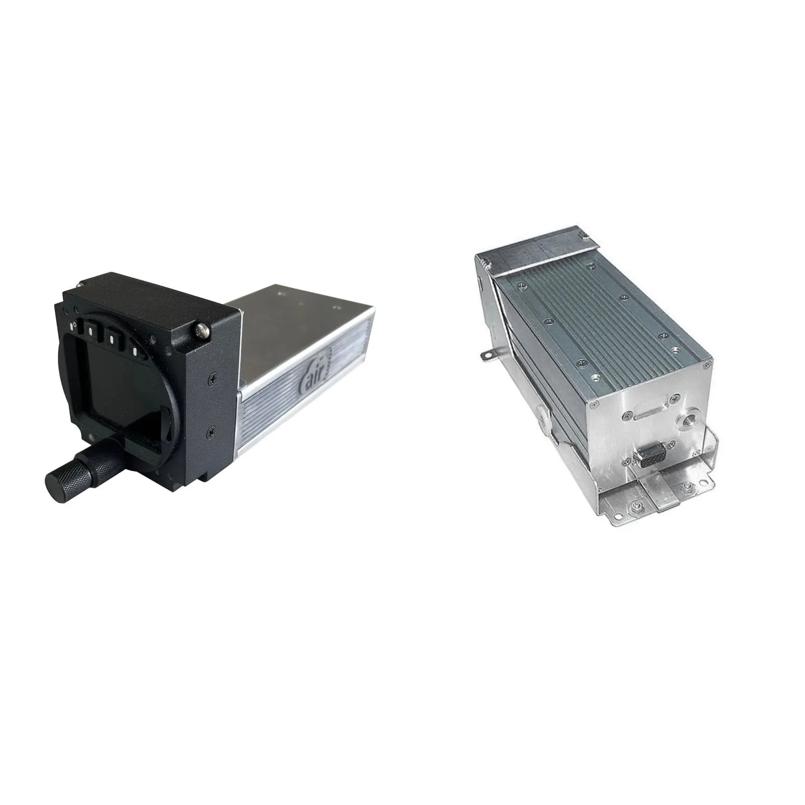 AIR Control Display, AIR COM radio and VT-01 class 1 transponder shown together as a kit