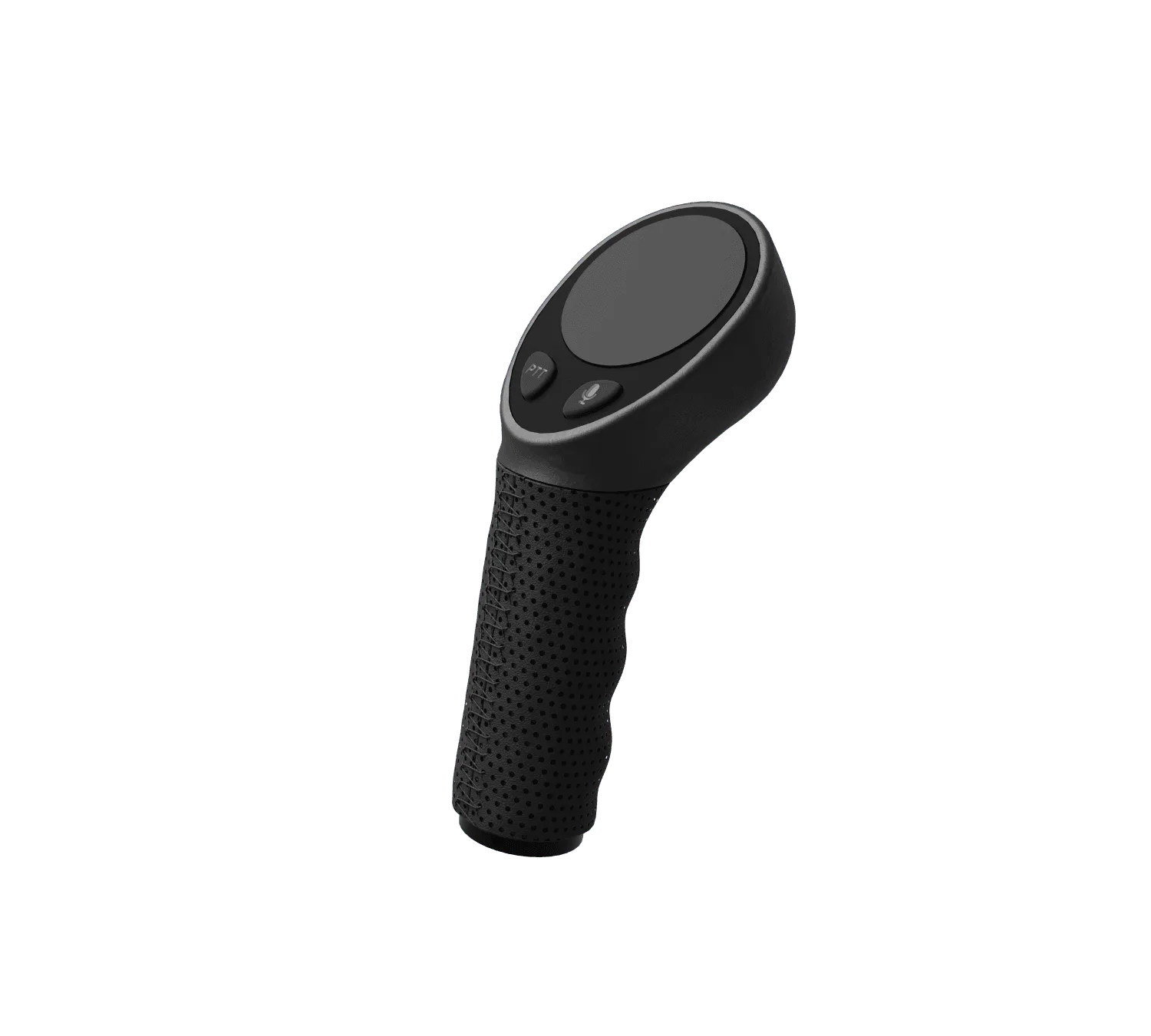 Navia Grip control-stick grip at an angle, with the button cluster on top