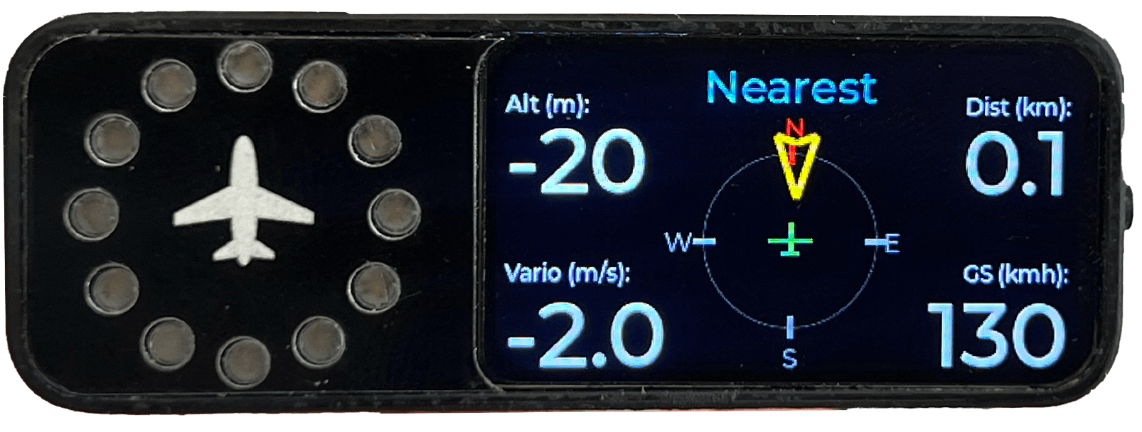 flarm_led_display_pro_nearest_traffic_page